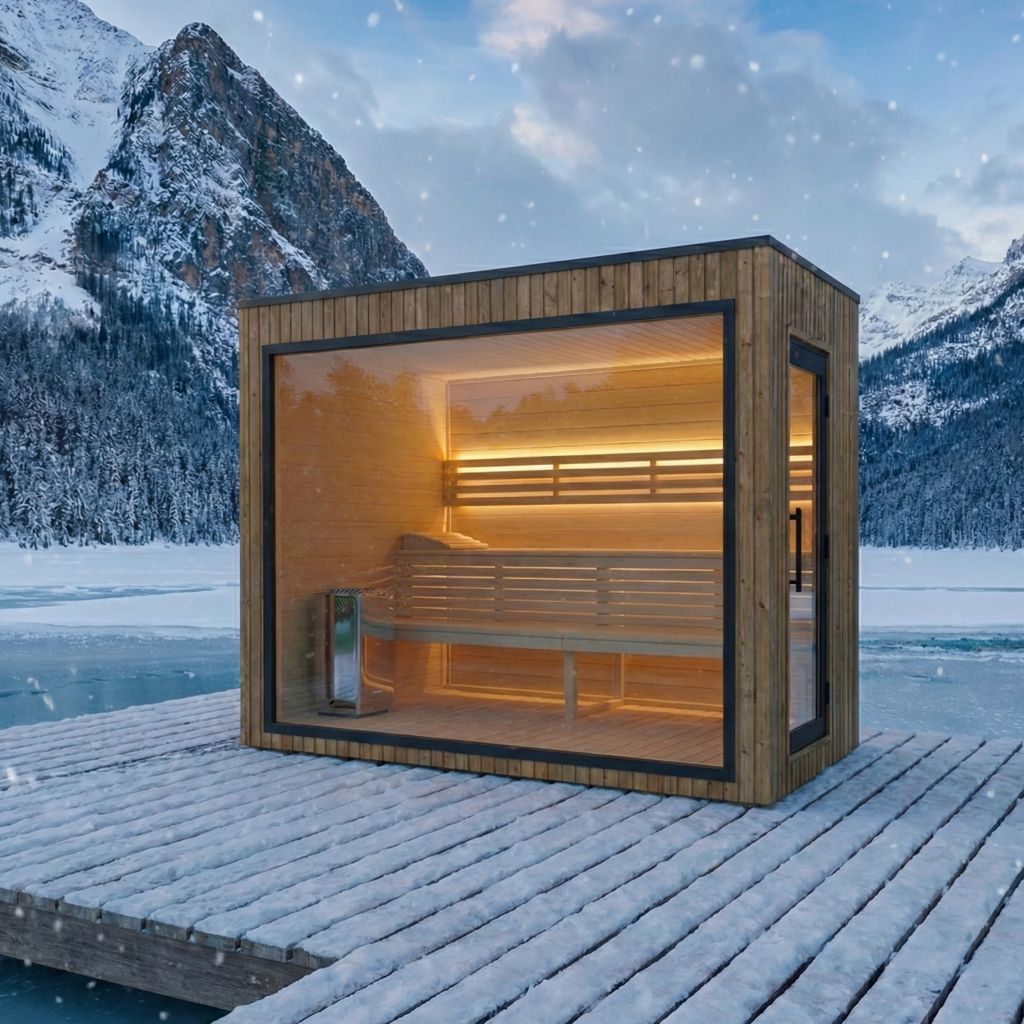 Sauna ogrodowa Valo panoramiczna 2x2m – producent Małopolska