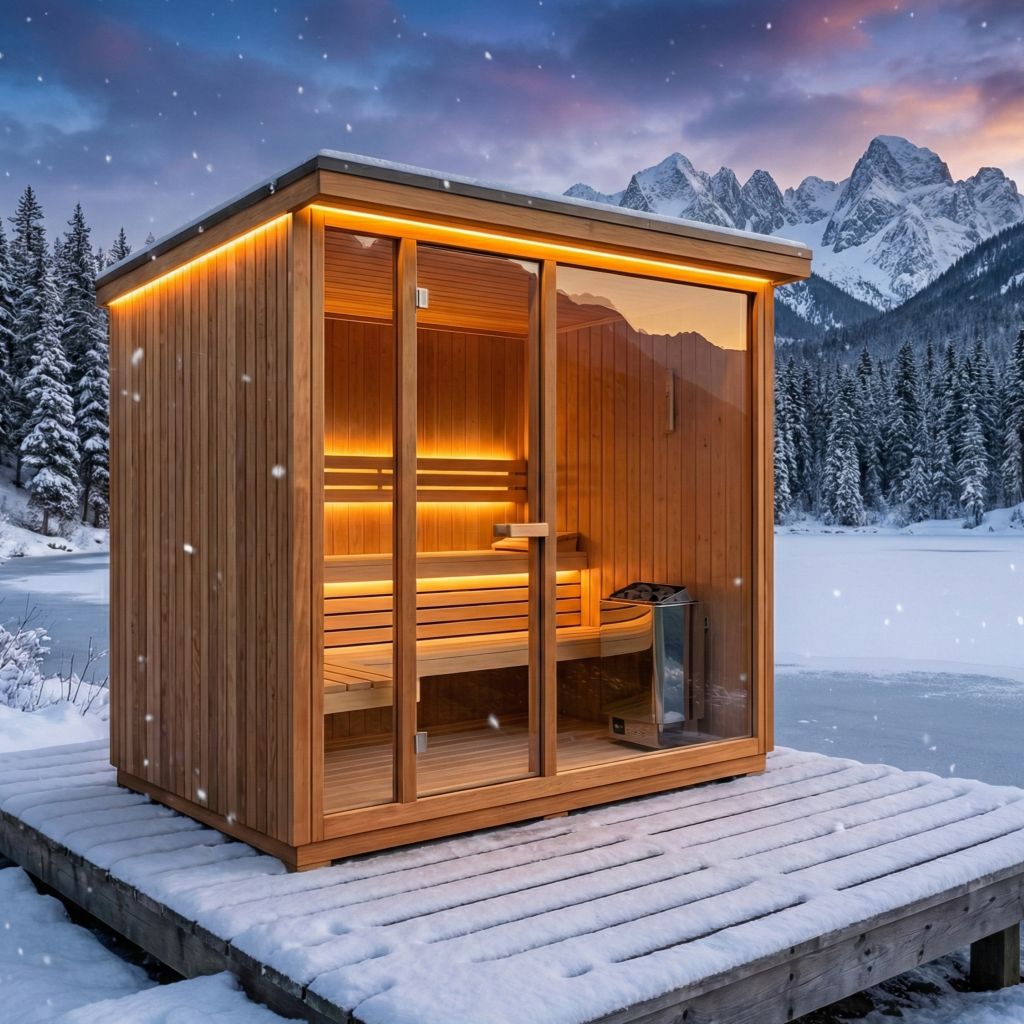 Sauna Valo Classic panoramiczna 2.5x2m – montaż Małopolska
